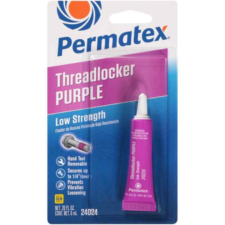 Permatex® 24024 Low Strength Threadlocker Purple, 6 Ml
