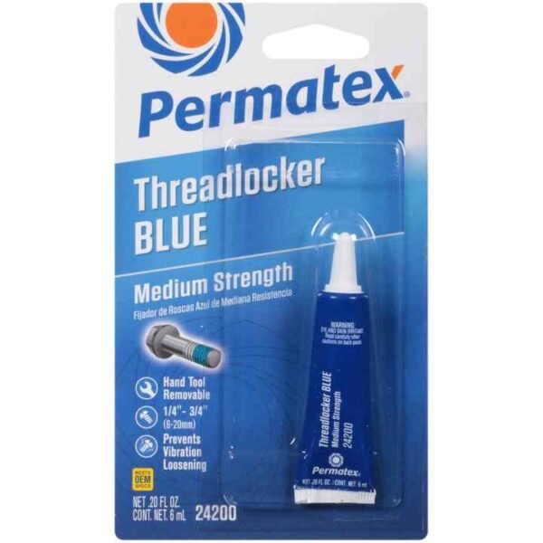 Permatex® 24200 Medium Strength Threadlocker Blue , 6 Ml