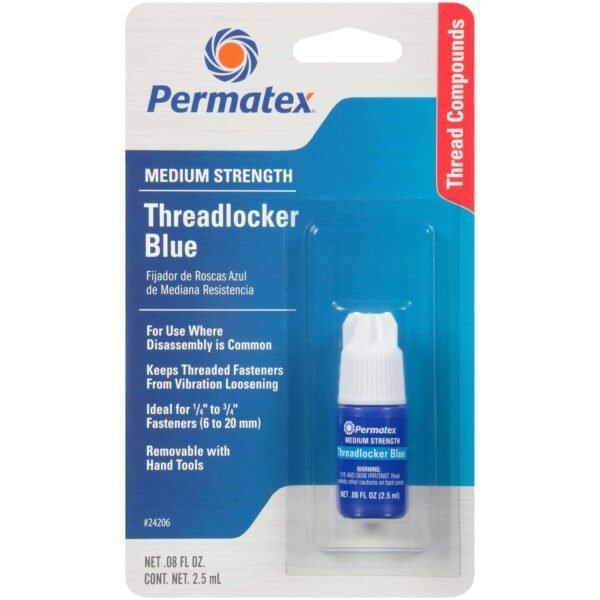 Permatex® 24206 Medium Strength Threadlocker Blue, 2.5 Ml