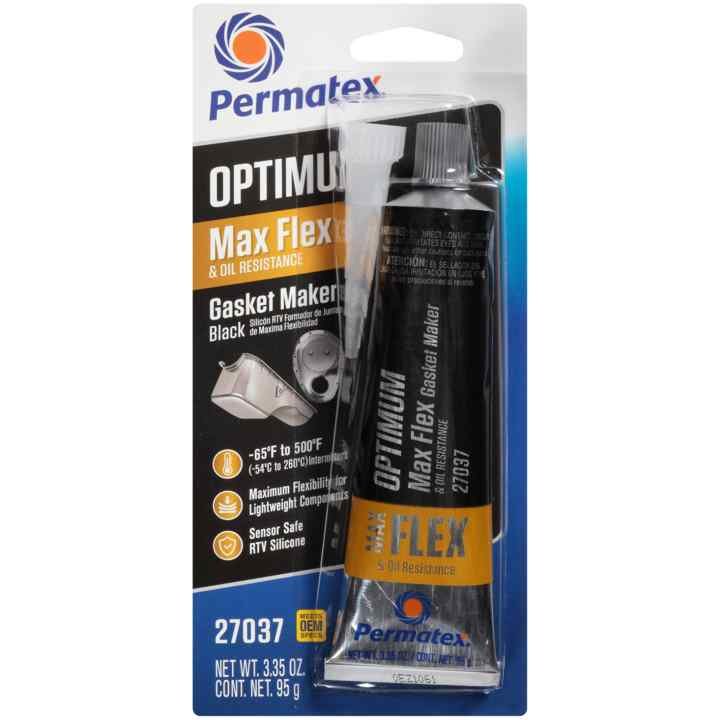 Permatex® 27037 Optimum Black Rtv Silicone Gasket Maker, 3.35 Oz