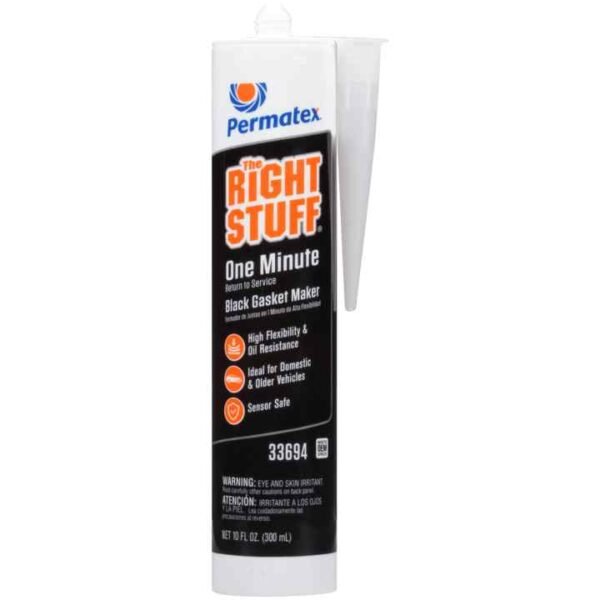 Permatex The Right Stuff Black 1 Minute Gasket Maker, 10.1 Oz