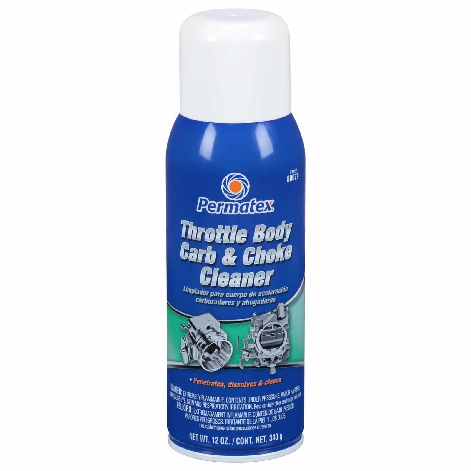 Permatex® 80079 Throttle Body, Carb And Choke Cleaner 12oz
