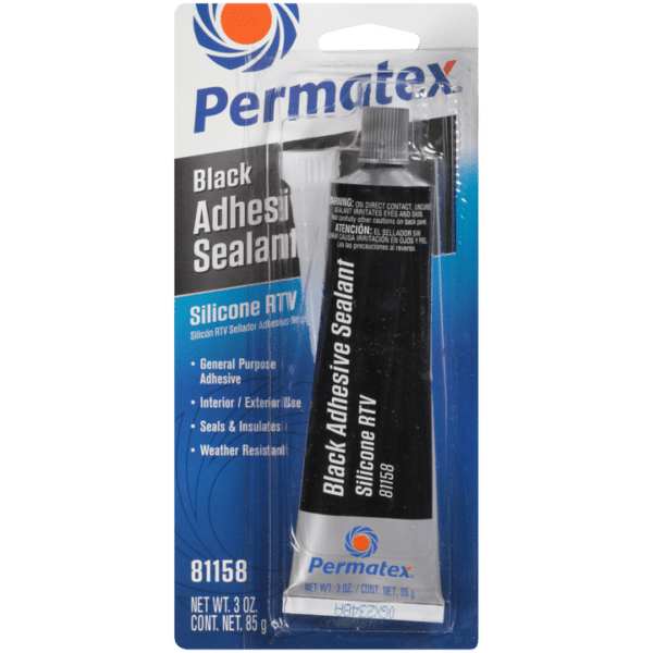 Permatex® 81158 Black Silicone Adhesive Sealant, 3 Oz