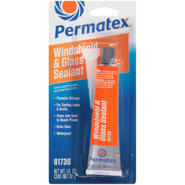 Permatex Flowable Silicone Windshield & Glass Sealer, 1.5 Oz
