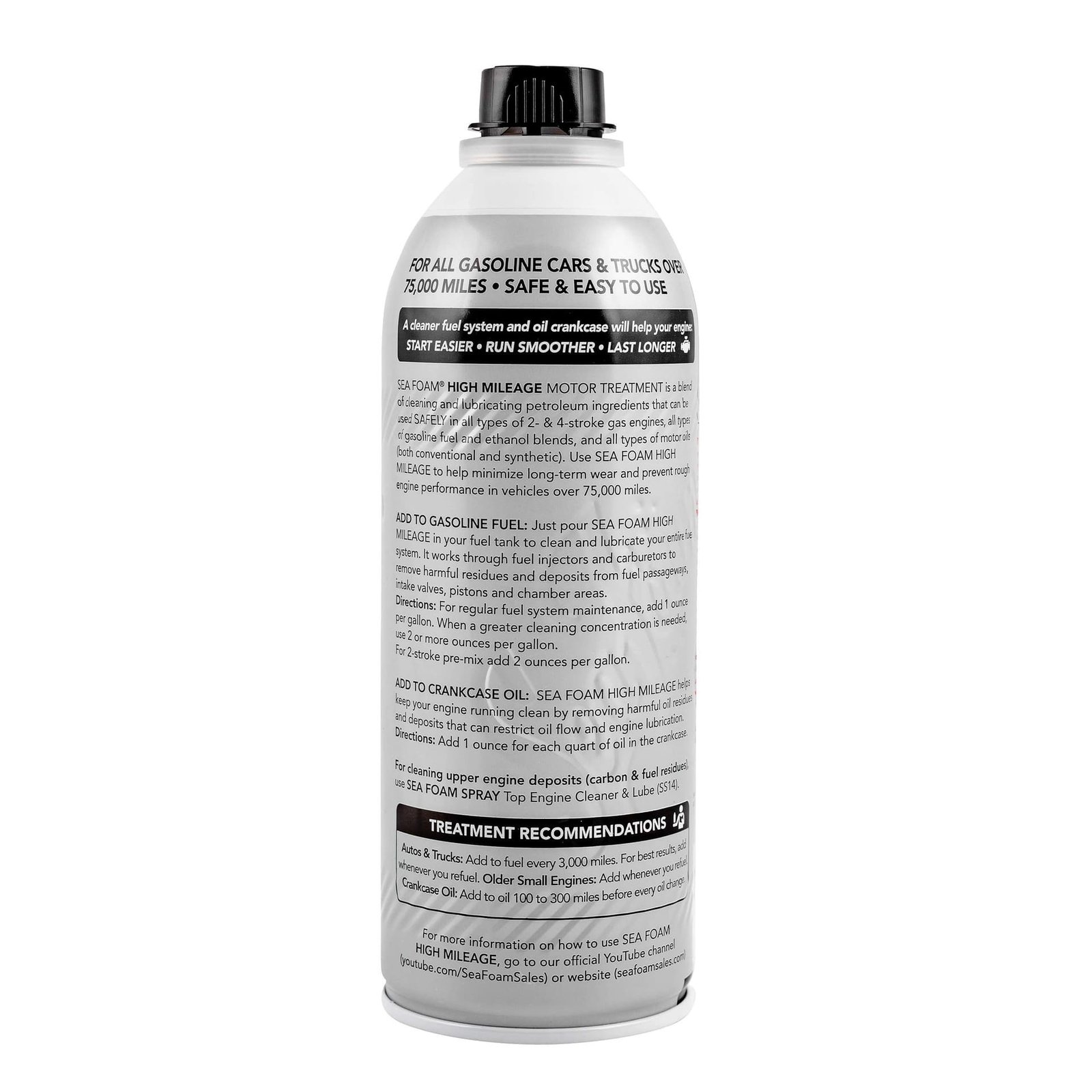 Sea Foam High Mileage Motor Treatment (SEA-HM16) Pack Of 4 - Image 2