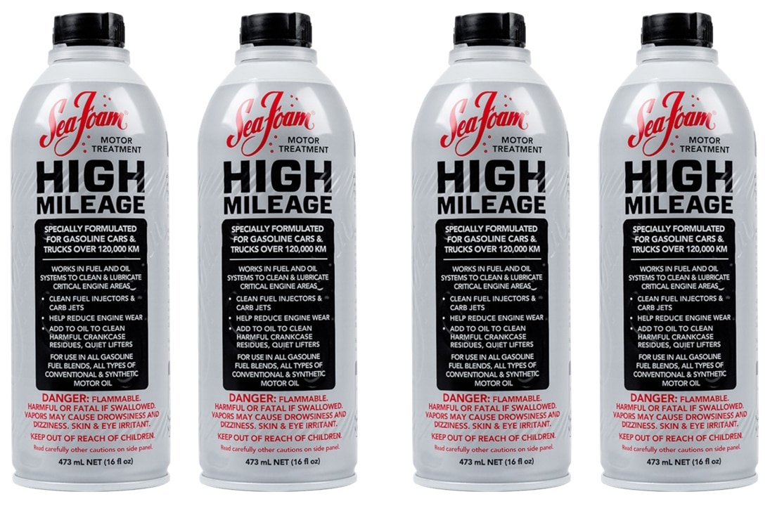 Sea Foam High Mileage Motor Treatment (SEA-HM16) Pack Of 4